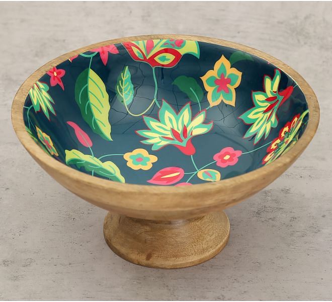 India Circus by Krsnaa Mehta Forest Cyanic Pop Burst Fruit Bowl