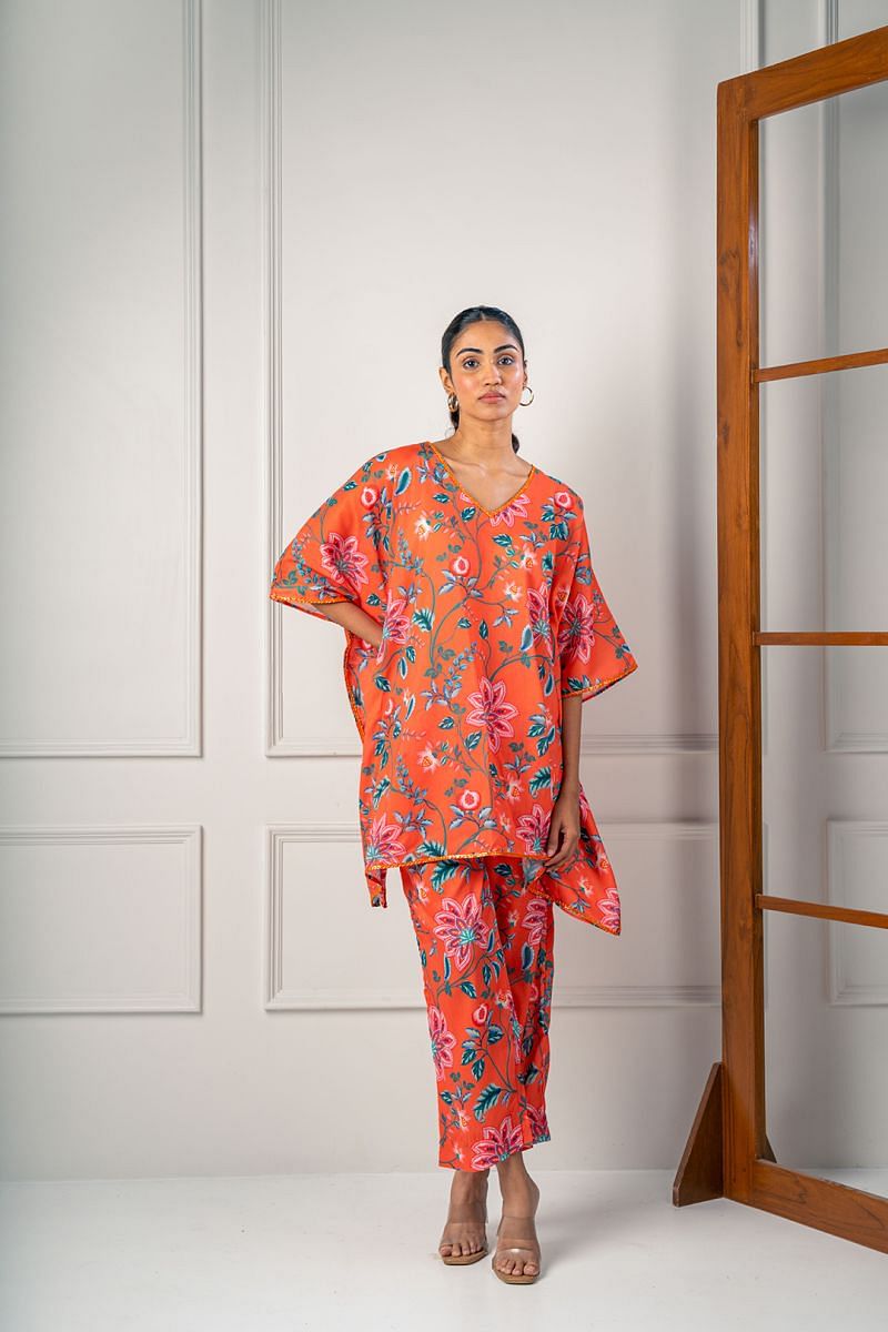 India Circus by Krsnaa Mehta Tangy Lilies Co-Ord Set