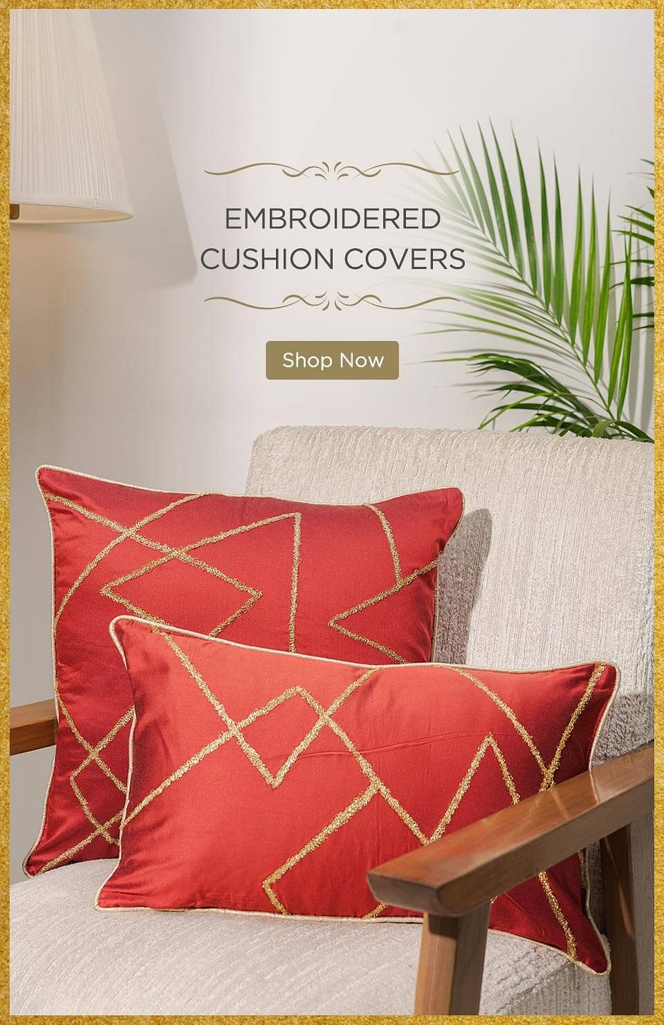 Buy Embroided Cushion Covers Online