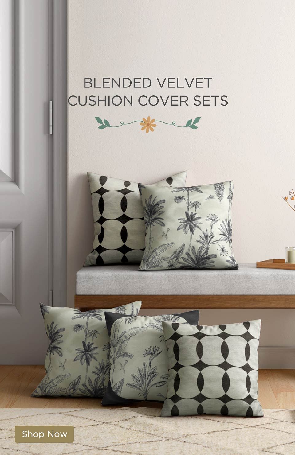 Buy Cushion Covers Set of 5 Online